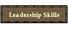 Leadership Skills